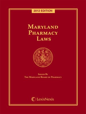 cover image of Maryland Pharmacy Laws